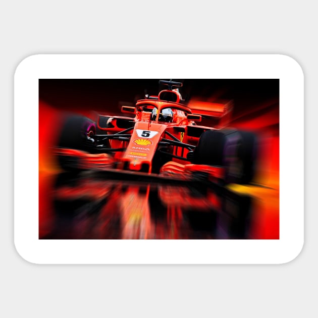 Vettel Sticker by DeVerviers